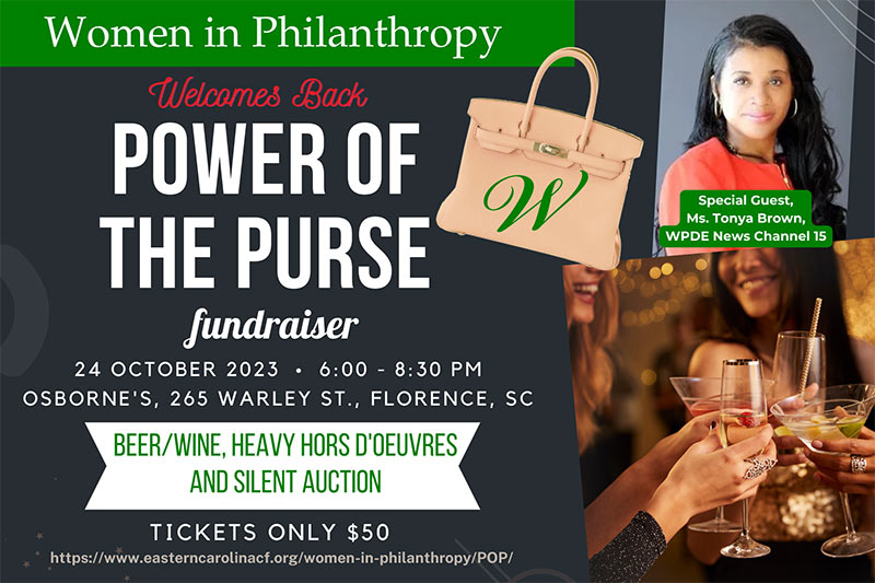 Women in Philanthropy Power of the Purse Fundraiser Flyer
